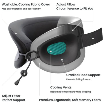 Cabeau Evolution X Memory Foam Neck Pillow - Diamond (Black/White)