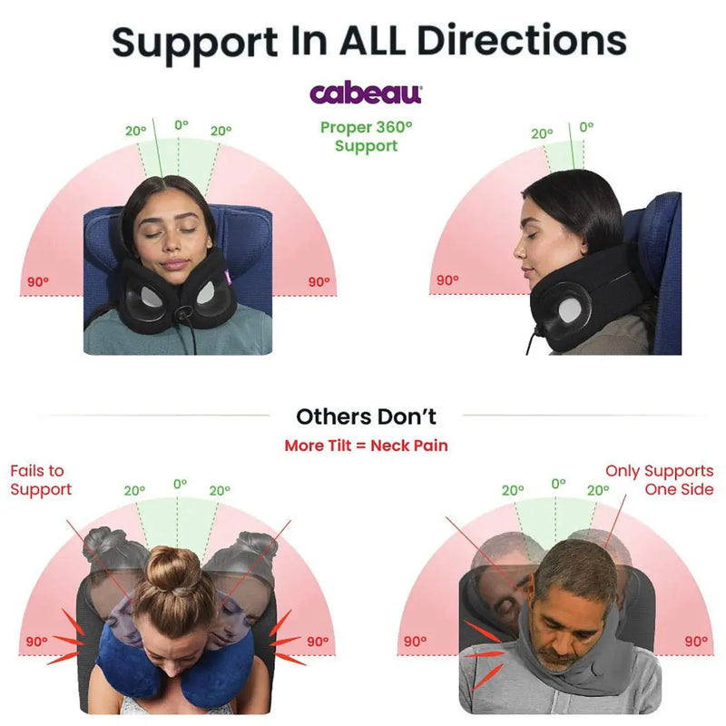 Cabeau Evolution X Memory Foam Neck Pillow - Diamond (Black/White)