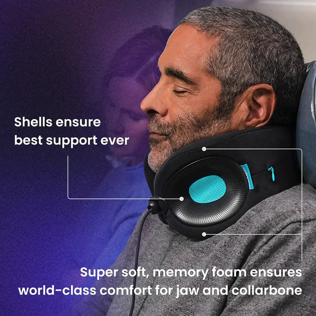 Cabeau Evolution X Memory Foam Neck Pillow - Sapphire (Blue)