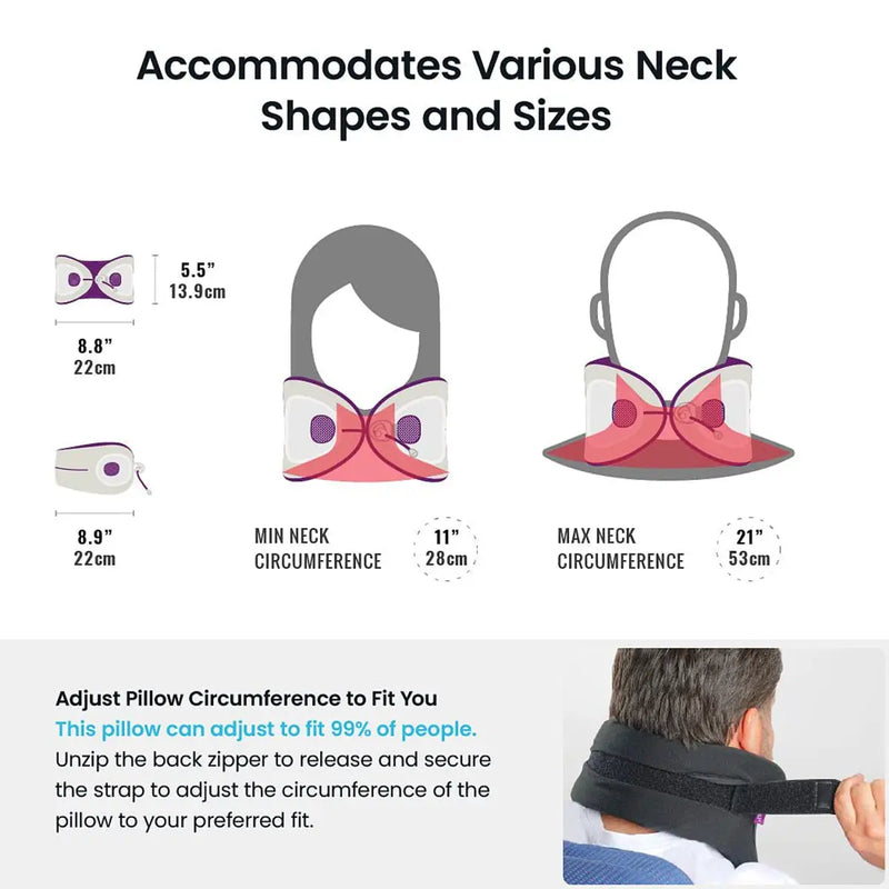 Cabeau Evolution X Memory Foam Neck Pillow - Turquoise/Charcoal