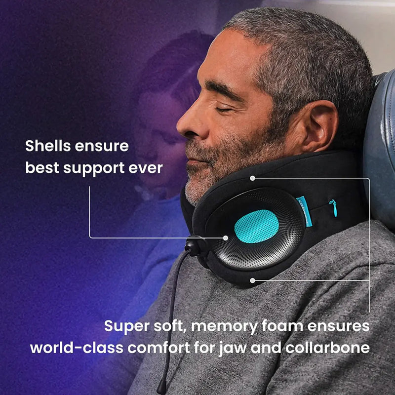 Cabeau Evolution X Memory Foam Neck Pillow - Turquoise/Charcoal