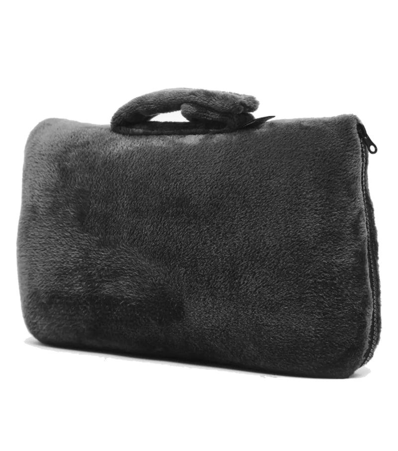 Cabeau Fold 'N Go Travel Blanket - 36"x60" Microfiber Throw With Carrying Case & Pillow