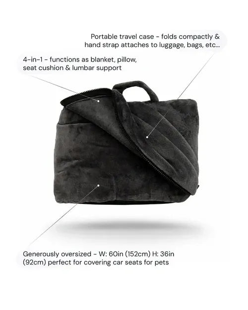 Cabeau Fold 'n Go 4-in-1 travel blanket – features overview