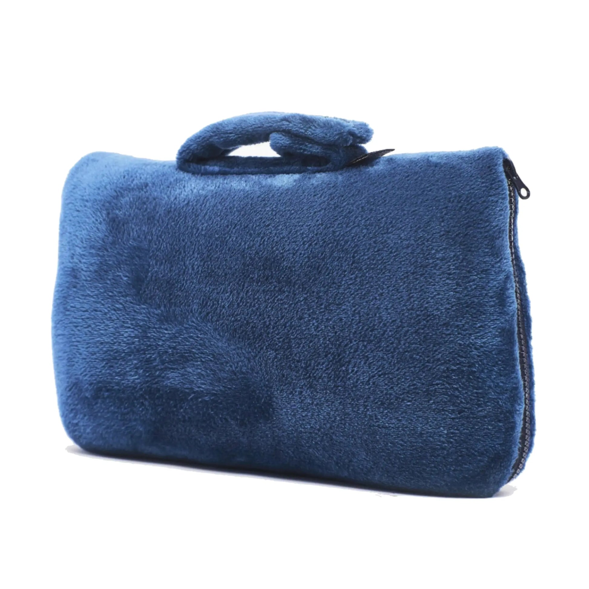 Cabeau Fold 'n Go 4-In-1 Travel Blanket, Pillow, Seat Cushion and Lumbar Support - Royal Blue