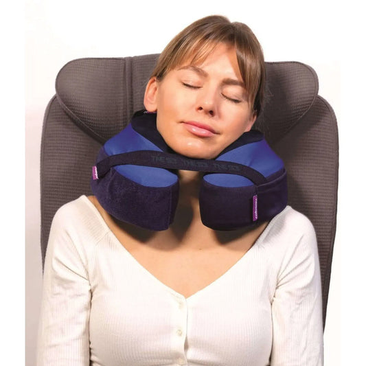 Cabeau The Neck's Evolution S3 - Memory Foam Neck Travel Pillow with Chin and Seat Strap