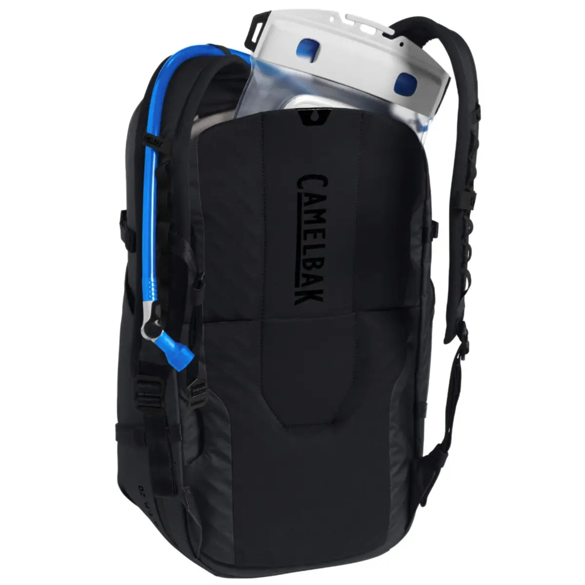 Compatible with up to a 3L CamelBak® reservoir to help you stay hydrated on the go (Reservoir not included)
