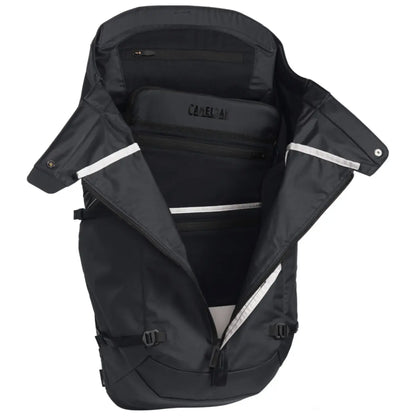 Top loading main compartment