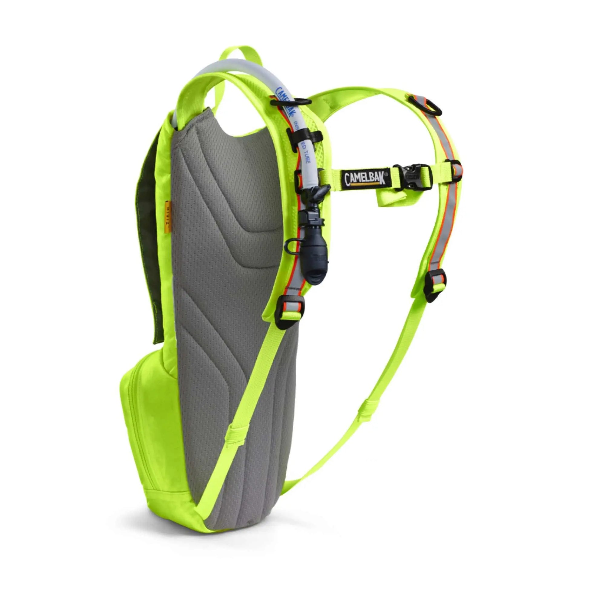 CamelBak Ambush 3L Hi-Viz Hydration Pack - Lime - Rear view