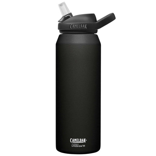 CamelBak Eddy+ 1L Vacuum Insulated Stainless Steel Drink Bottle filtered by LifeStraw - Black