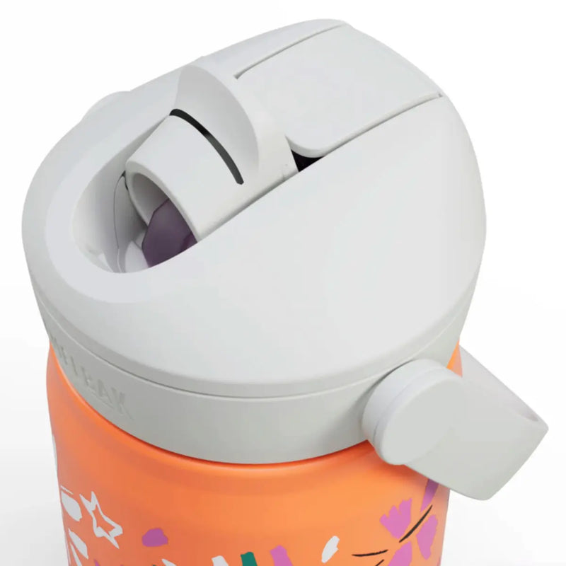 CamelBak Kids Thrive Flip Straw 350mL Insulated Stainless Steel Drink Bottle - Butterfly Rainbow