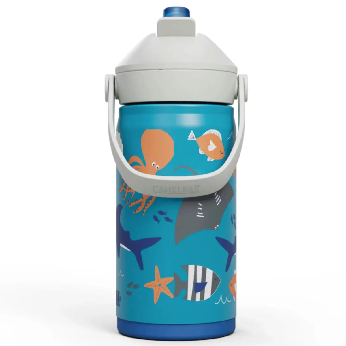 CamelBak Kids Thrive Flip Straw 350mL Insulated Stainless Steel Drink Bottle - Ocean Life