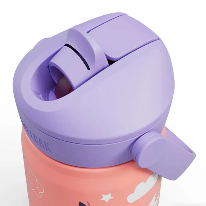 CamelBak Kids Thrive Flip Straw 350mL Insulated Stainless Steel Drink Bottle - Magical Unicorns