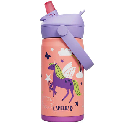 CamelBak Kids Thrive Flip Straw 350mL Insulated Stainless Steel Drink Bottle - Magical Unicorns