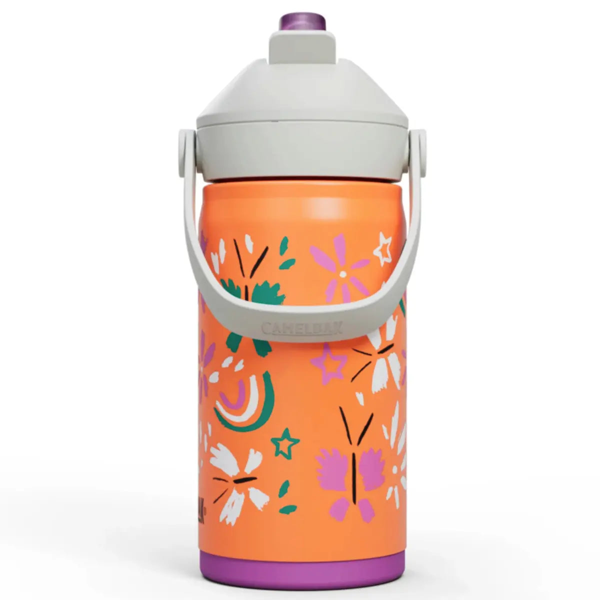 CamelBak Kids Thrive Flip Straw 350mL Insulated Stainless Steel Drink Bottle - Butterfly Rainbow