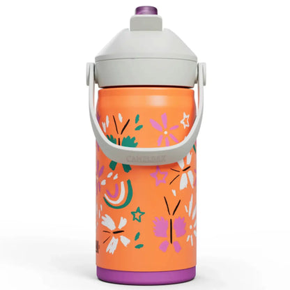 CamelBak Kids Thrive Flip Straw 350mL Insulated Stainless Steel Drink Bottle - Butterfly Rainbow