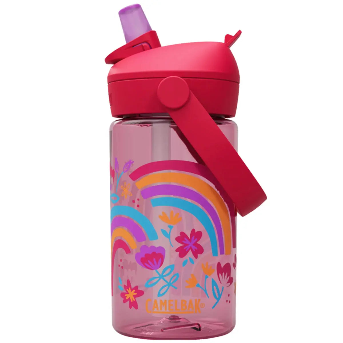CamelBak Kids Thrive Flip Straw 400mL Drink Bottle - Rainbow Floral
