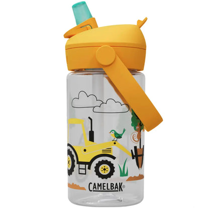 CamelBak Thrive Flip Straw 400mL Kids Drink Bottle - Tractors and Trees