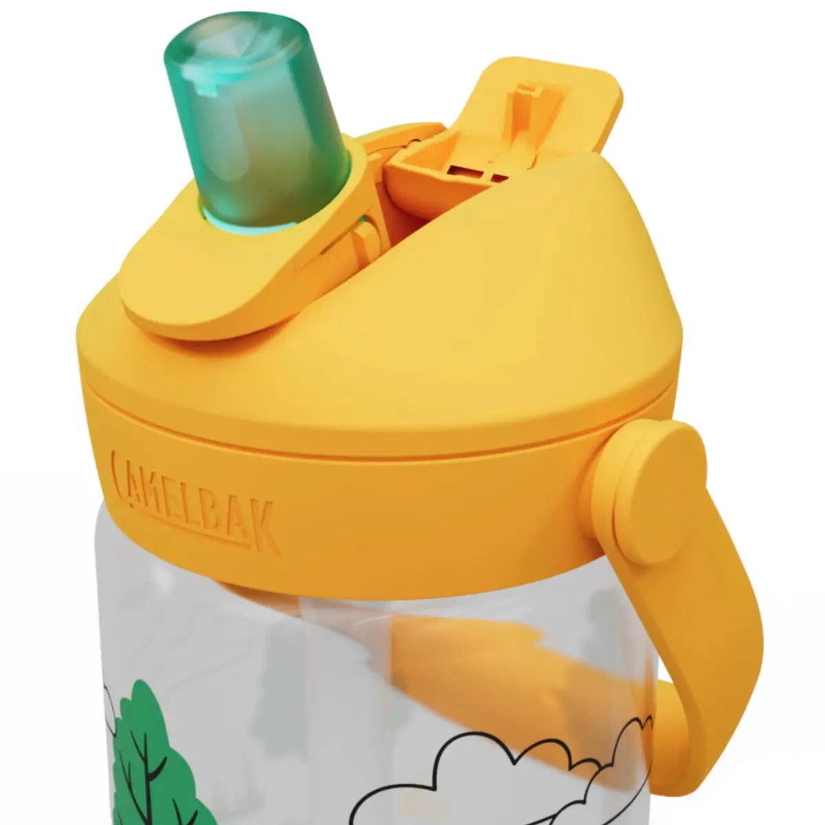 CamelBak Kids Thrive Flip Straw 400mL Drink Bottle - Tractors and Trees