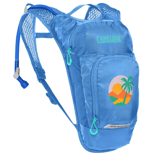 Camelbak Mini MULE 1.5L Kids Sports Hydration Pack - Blue / Palm