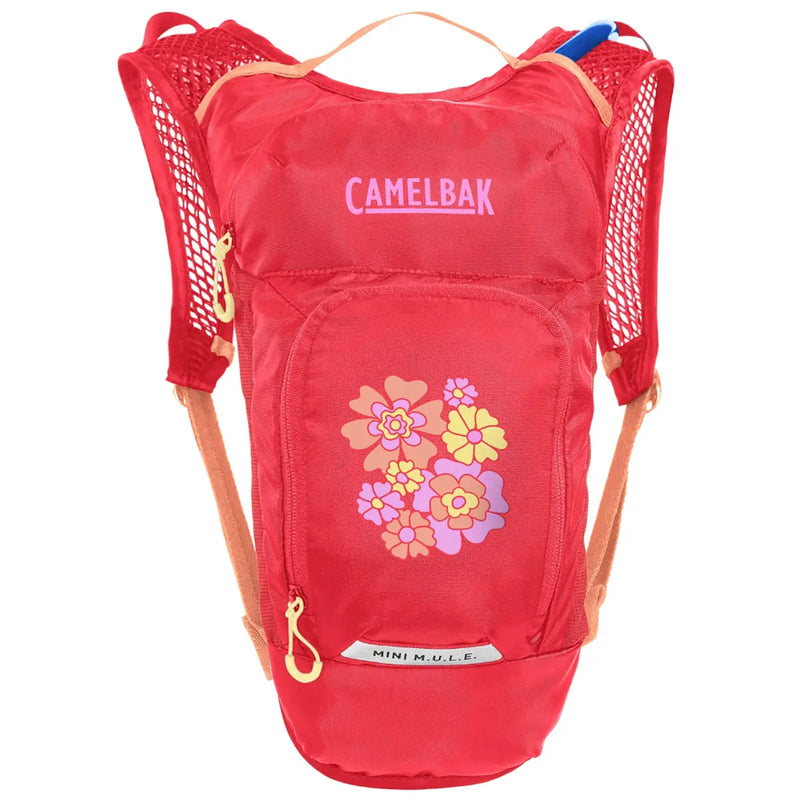 Camelbak Mini MULE 1.5L Kids Sports Hydration Pack - Pink / Flowers