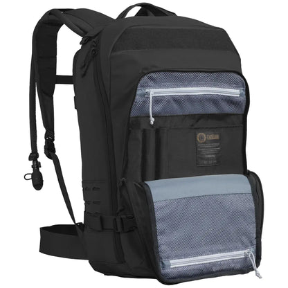 Laser-cut Mountain MOLLE panels on front and sides for secure attachment of accessory pouches