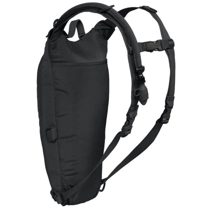 Quick-release shoulder straps unclip for easy removal and stow away inside built-in pocket