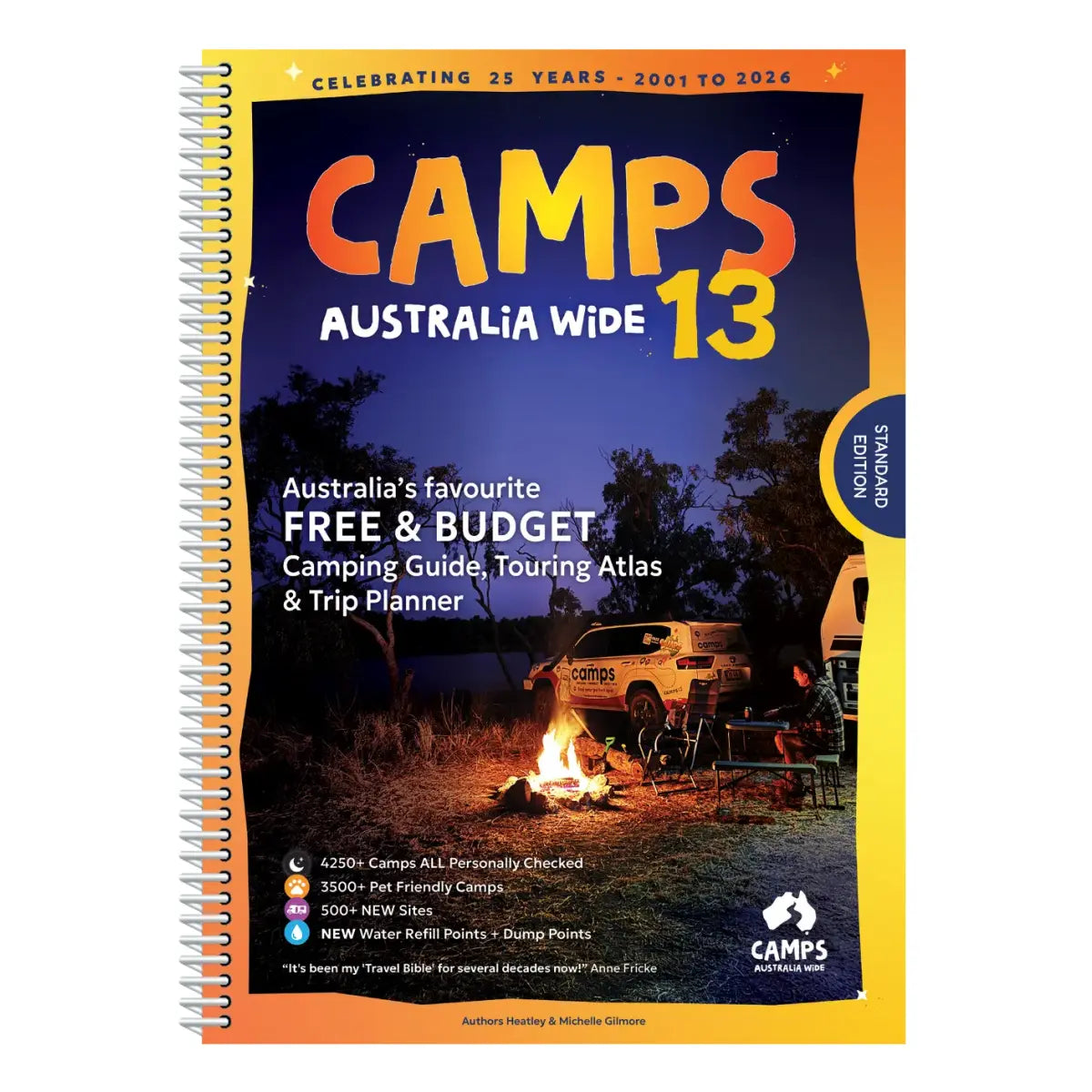 Camps Australia Wide 13 Book A4 Size 2025 Edition (No Photos)