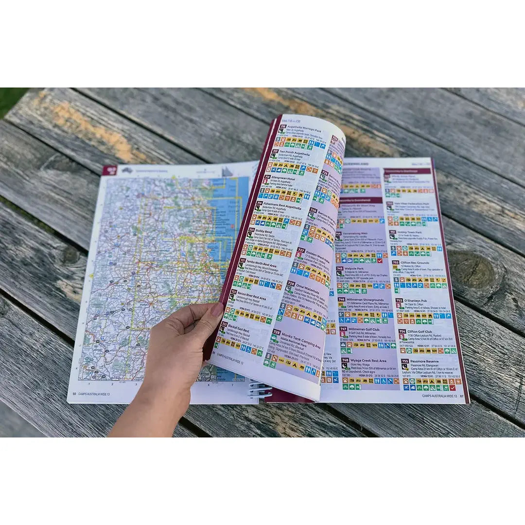 Camps Australia Wide 13 Book A4 Size 2025 Edition (No Photos)