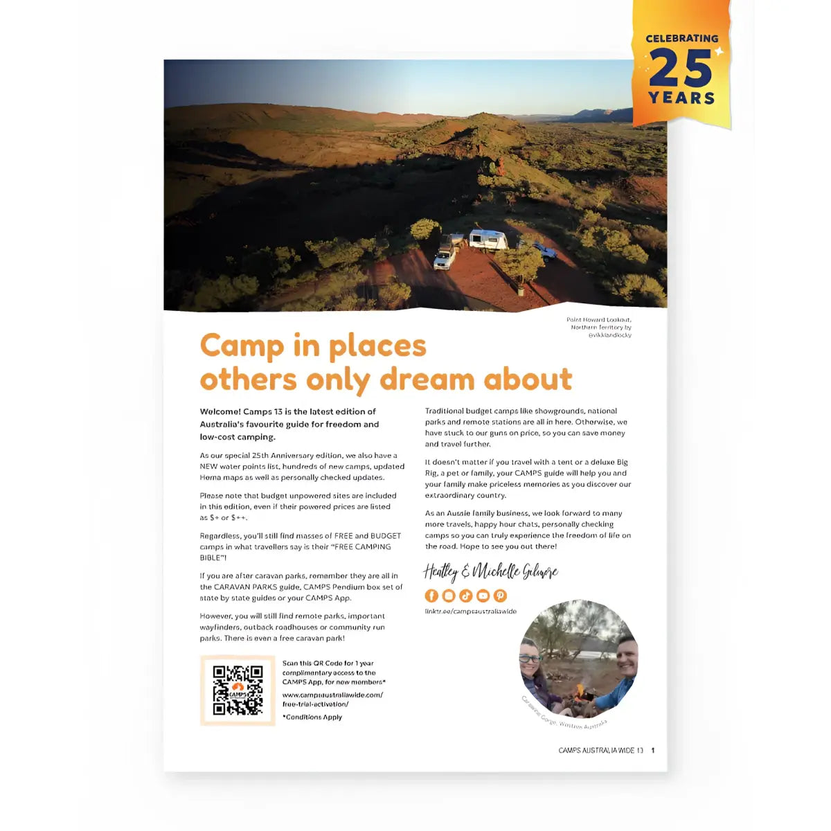 Camps Australia Wide 13 Book A4 Size 2025 Edition (No Photos)