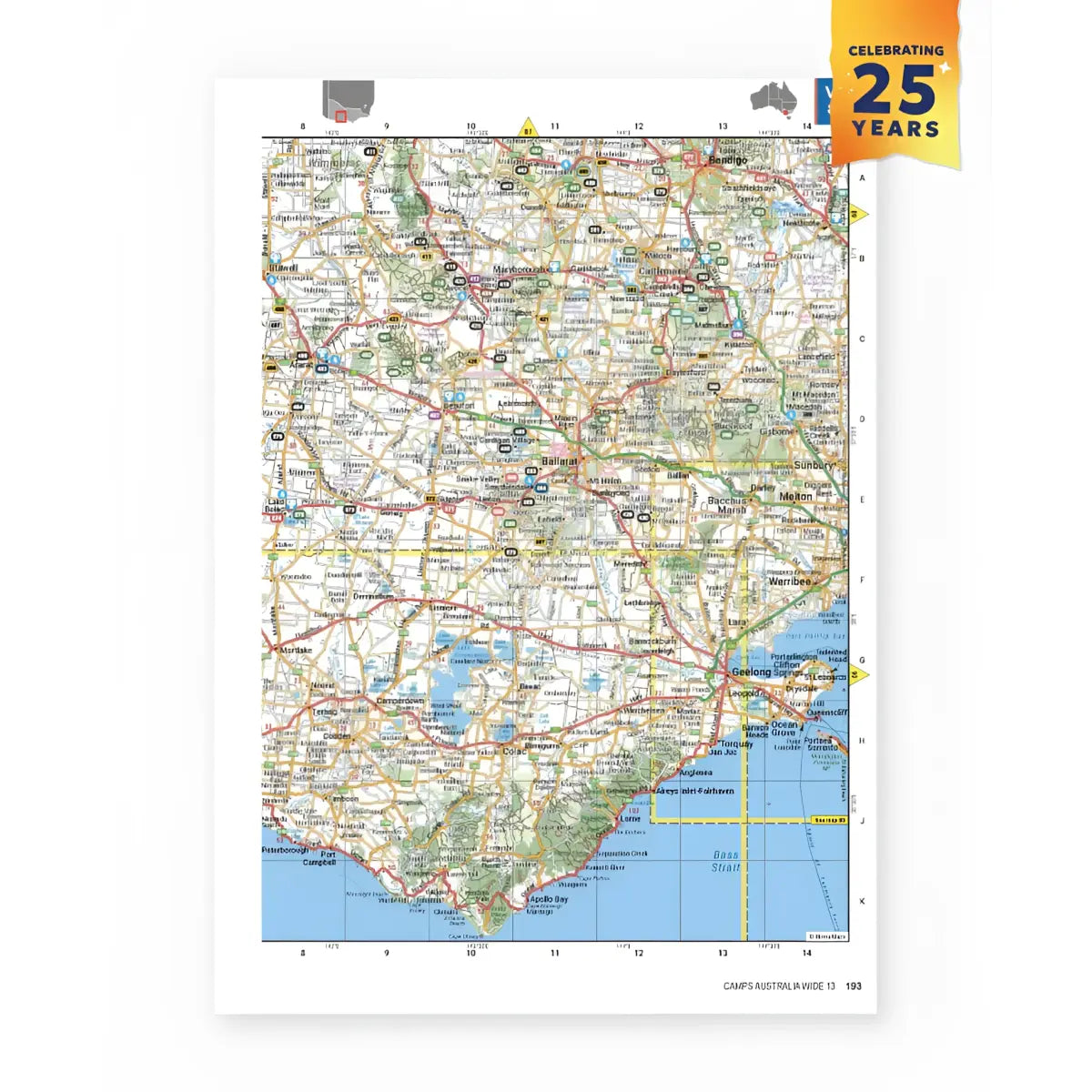 Camps Australia Wide 13 Book A4 Size 2025 Edition (No Photos)