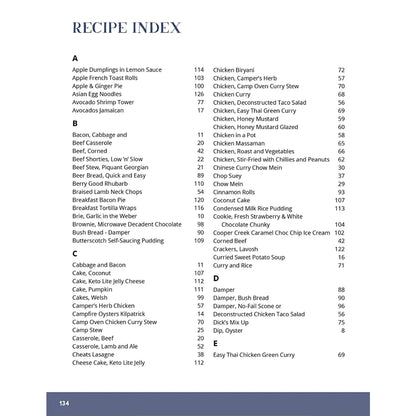 Camps Australia Wide Cookbook