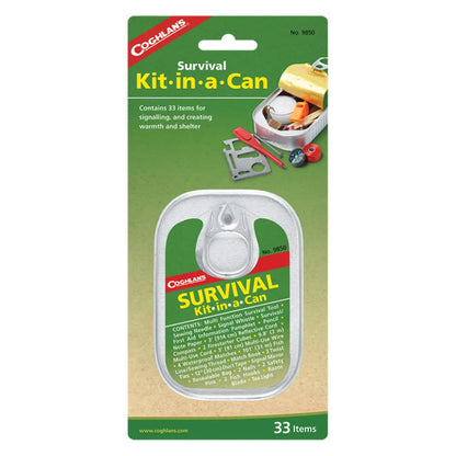 Coghlans Survival Kit in a Can - 33 Items
