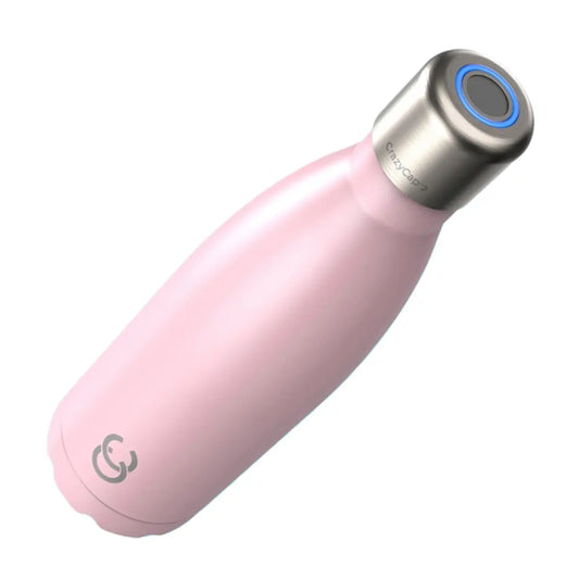 Crazy Cap UV Sterilisation Water Bottle 500ml - Blush