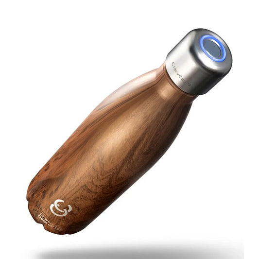 Crazy Cap UV Sterilisation Water Bottle 500ml - Teakwood