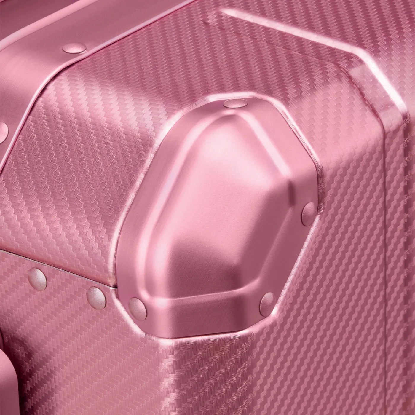 Delsey Alu’r 55 cm Aluminium Zipperless 4-Wheel Cabin Suitcase - Pink