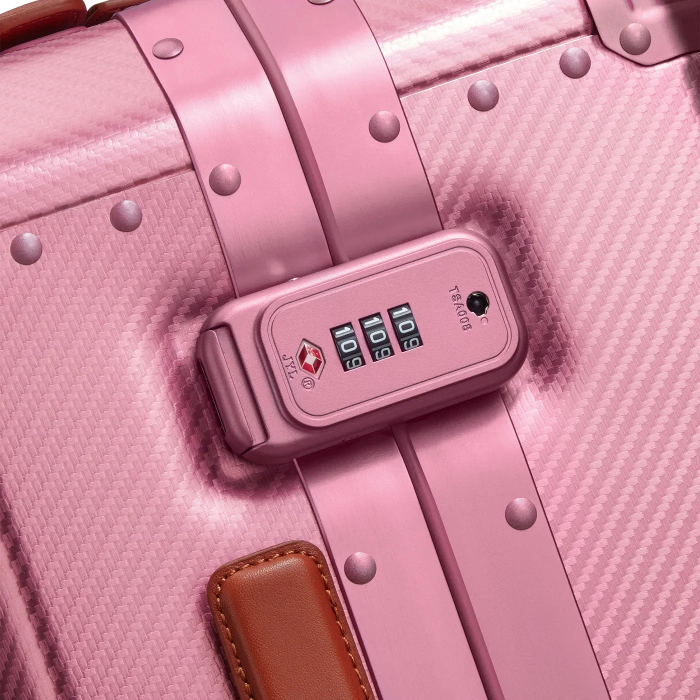 Delsey Alu’r 55 cm Aluminium Zipperless 4-Wheel Cabin Suitcase - Pink