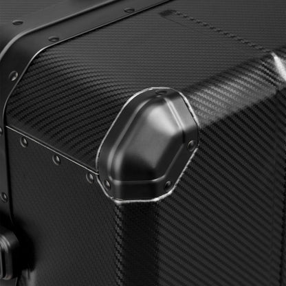 Delsey Alu’r 76 cm Aluminium Zipperless 4-Wheel Suitcase - Black