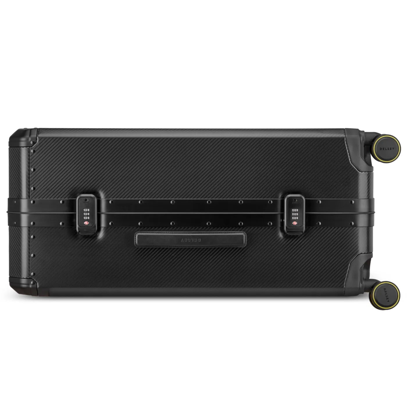 Delsey Alu’r 76 cm Aluminium Zipperless 4-Wheel Suitcase - Black