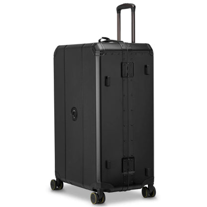 Delsey Alu’r 76 cm Aluminium Zipperless 4-Wheel Suitcase - Black