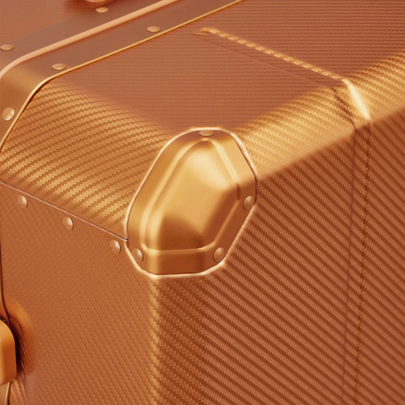Delsey Alu’r 76 cm Aluminium Zipperless 4-Wheel Suitcase - Orange