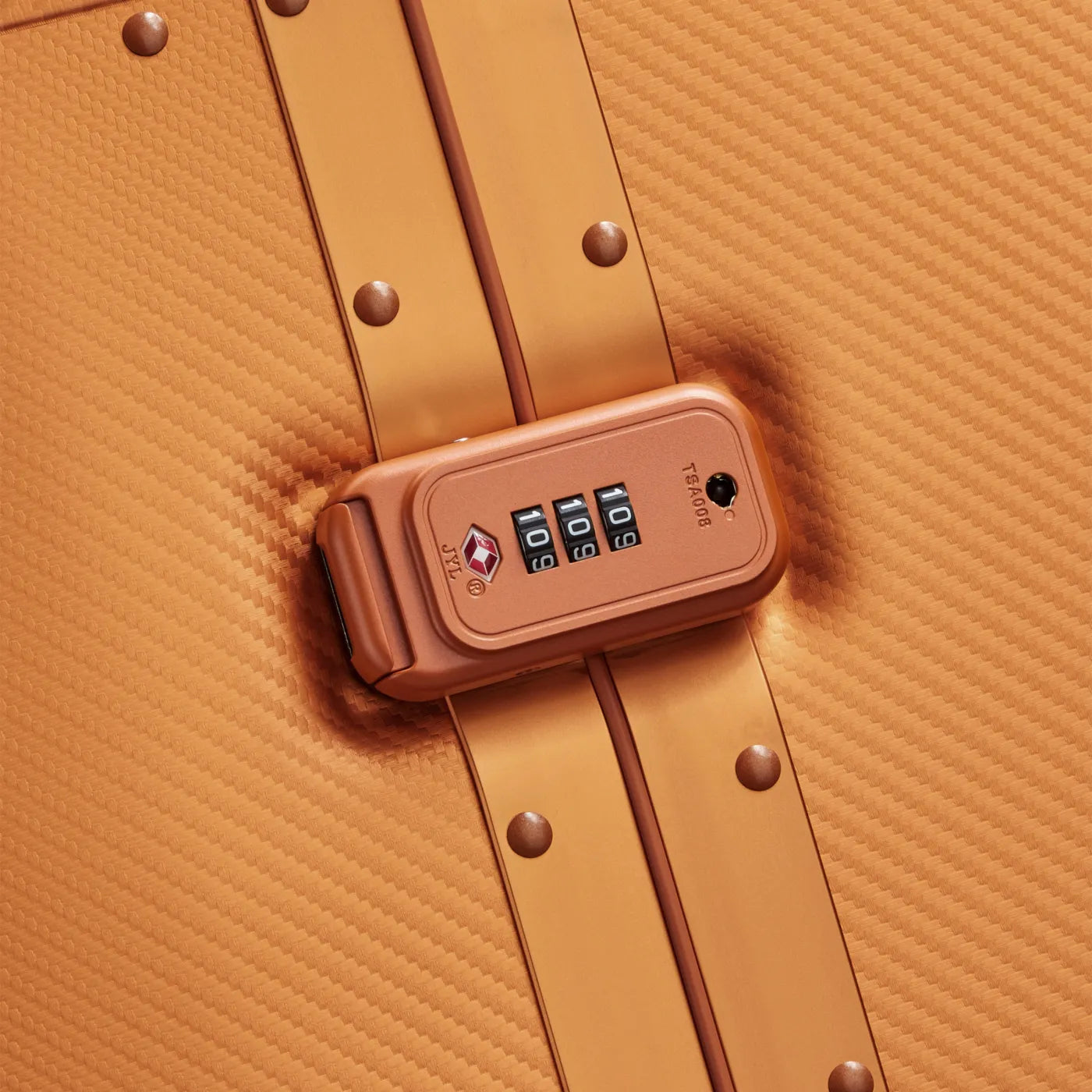 Delsey Alu’r 76 cm Aluminium Zipperless 4-Wheel Suitcase - Orange