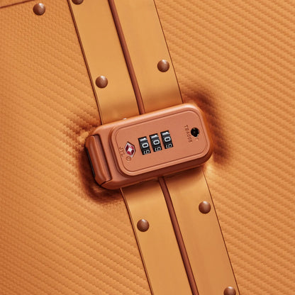 Delsey Alu’r 76 cm Aluminium Zipperless 4-Wheel Suitcase - Orange