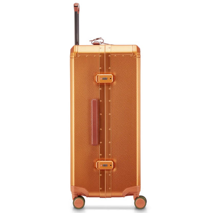 Delsey Alu’r 76 cm Aluminium Zipperless 4-Wheel Suitcase - Orange