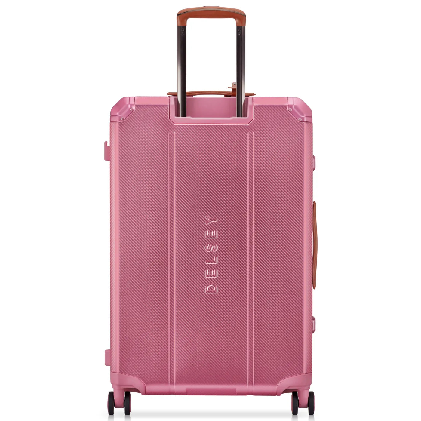 Delsey Alu’r 76 cm Aluminium Zipperless 4-Wheel Suitcase - Pink