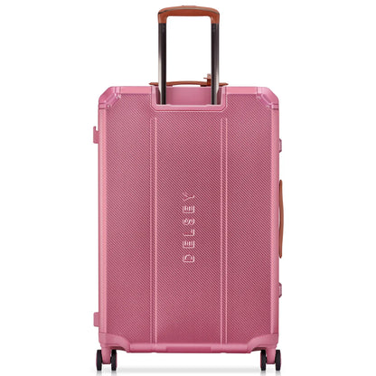 Delsey Alu’r 76 cm Aluminium Zipperless 4-Wheel Suitcase - Pink