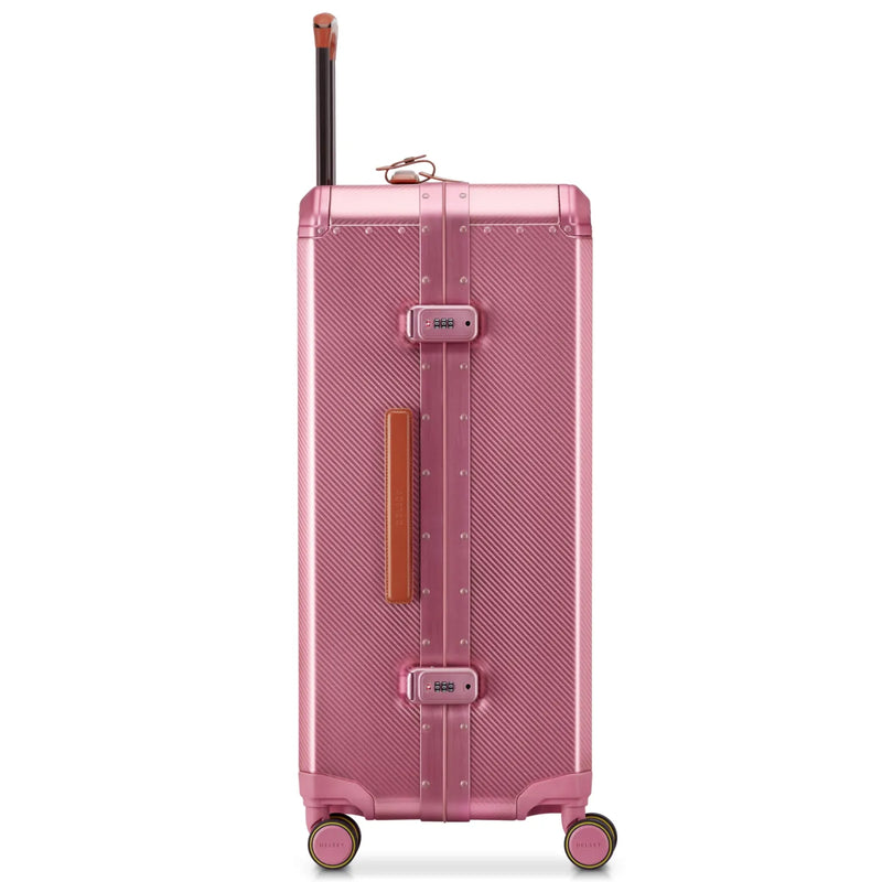 Delsey Alu’r 76 cm Aluminium Zipperless 4-Wheel Suitcase - Pink