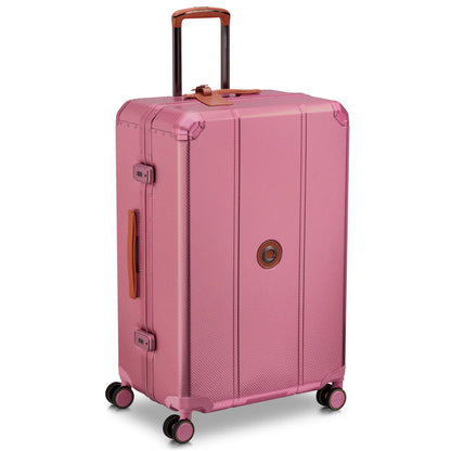 Delsey Alu’r 76 cm Aluminium Zipperless 4-Wheel Suitcase - Pink