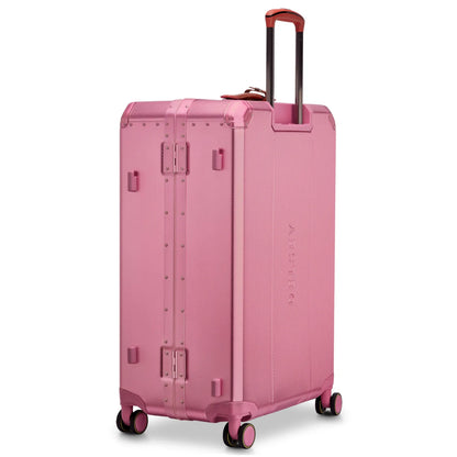 Delsey Alu’r 76 cm Aluminium Zipperless 4-Wheel Suitcase - Pink