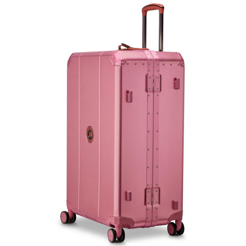 Delsey Alu’r 76 cm Aluminium Zipperless 4-Wheel Suitcase - Pink