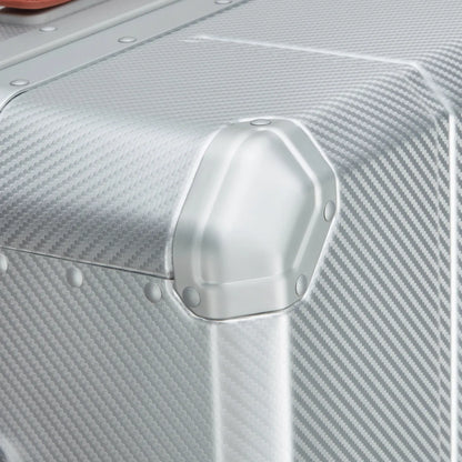 Delsey Alu’r 76 cm Aluminium Zipperless 4-Wheel Suitcase - Silver